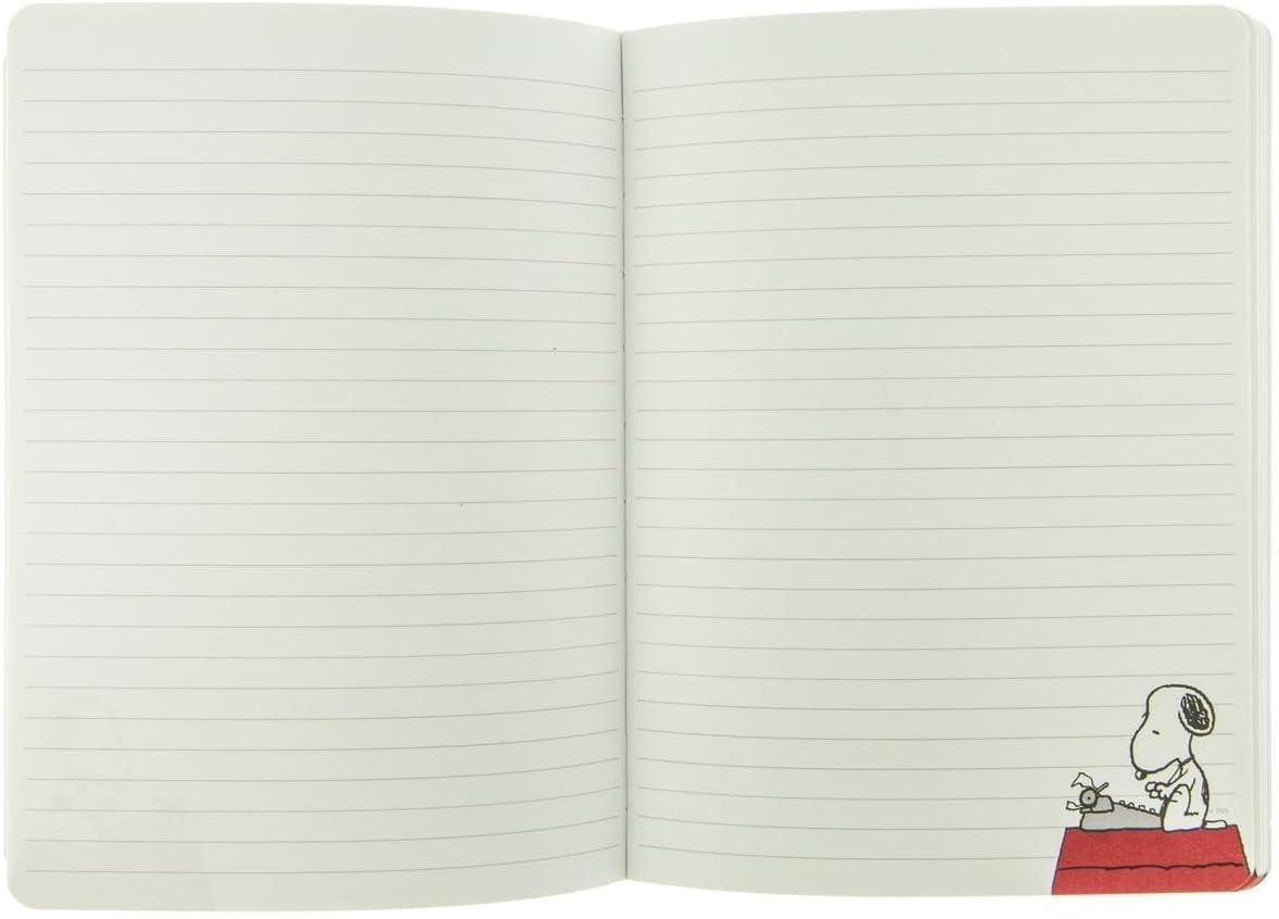 image:imageGraphique Soft Cover Journal Peanuts Typewriter Design  200 Ruled Pages Cute Snoopy Design on Cover 6 x 825 x 5  Durable Notebook for Notes Lists Recipes and MorePeanuts Typewriter