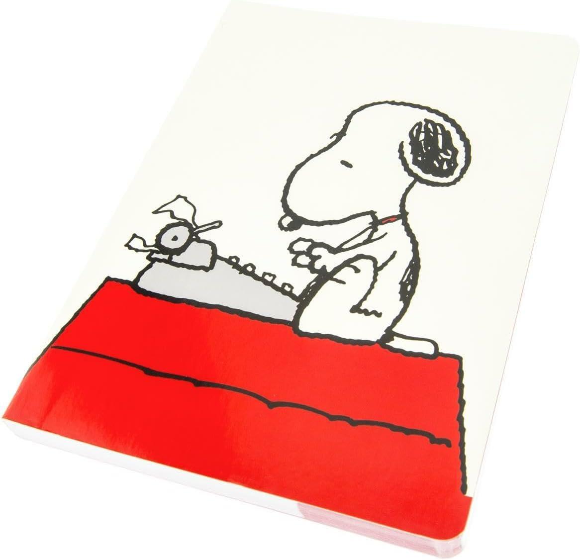 image:imageGraphique Soft Cover Journal Peanuts Typewriter Design  200 Ruled Pages Cute Snoopy Design on Cover 6 x 825 x 5  Durable Notebook for Notes Lists Recipes and MorePeanuts Typewriter