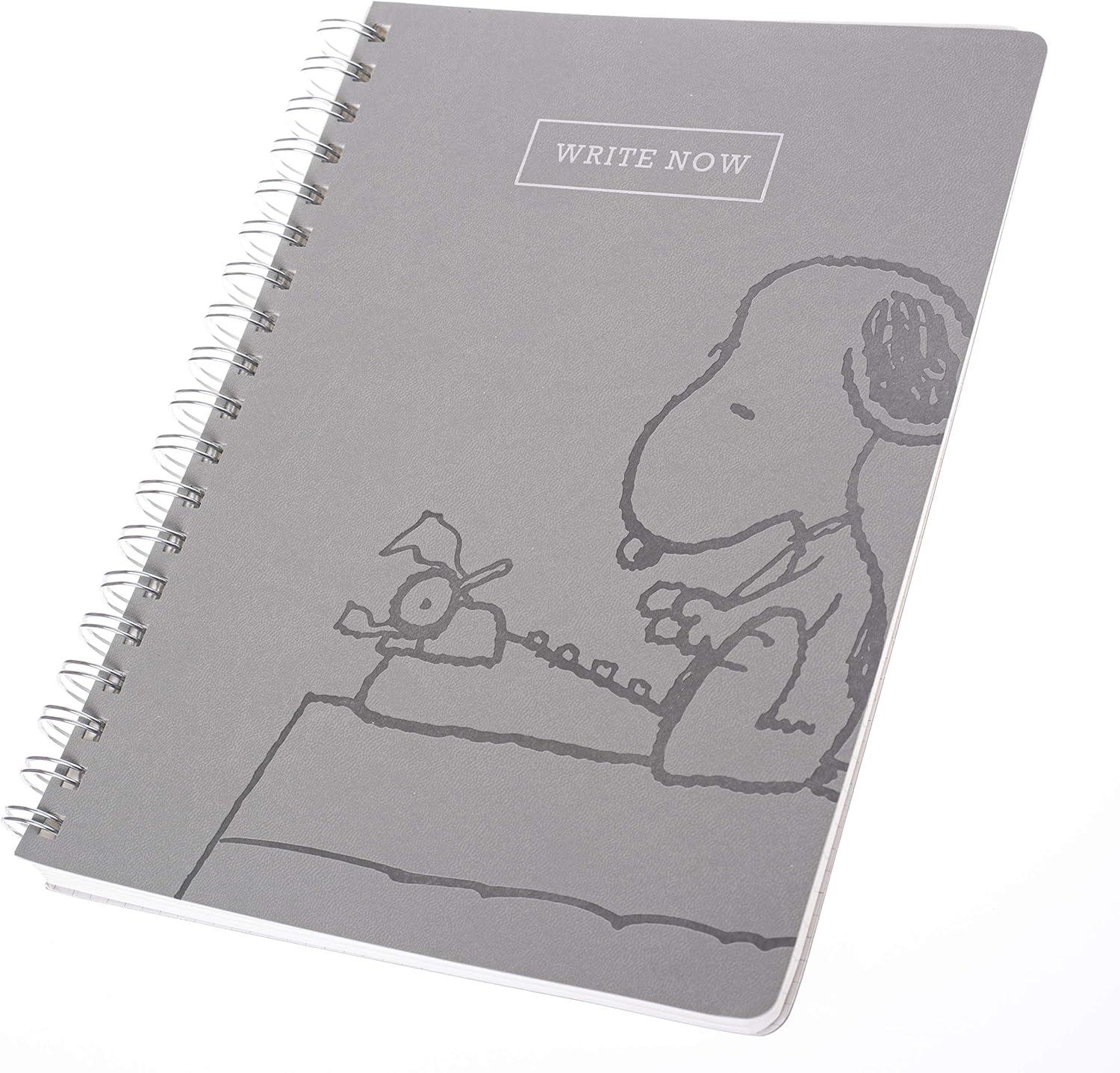 image:imageGraphique Vegan Leather Spiral Journal Peanuts Focus Focus On The Good Quote on the Cover  Perfect for Taking Notes Lists and MoreSnoopy Type