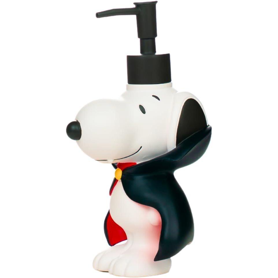 image:imageCollectibles Peanuts Snoopy SoapLotionHand Sanitizer Resin Pump Dispenser 1001 Ounces Officially Licensed Product by FrancoBlackRed  Peanuts Snoopy Vampire Pump Dispenser