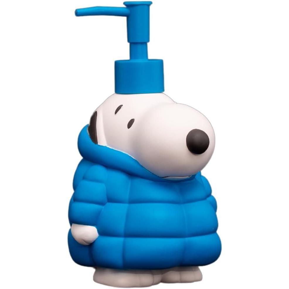 image:imageCollectibles Peanuts Snoopy SoapLotionHand Sanitizer Resin Pump Dispenser 1001 Ounces Officially Licensed Product by FrancoBlue  Snoopy Puffer Coat Pump Dispenser