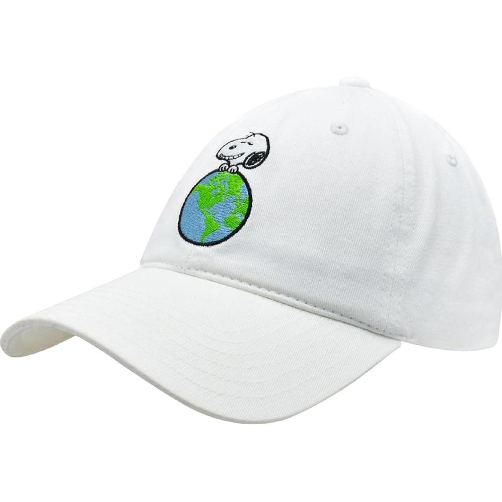 image:imageConcept One UnisexAdult Peanuts Snoopy Dad Hat Adult Baseball Cap with Curved BrimWhite