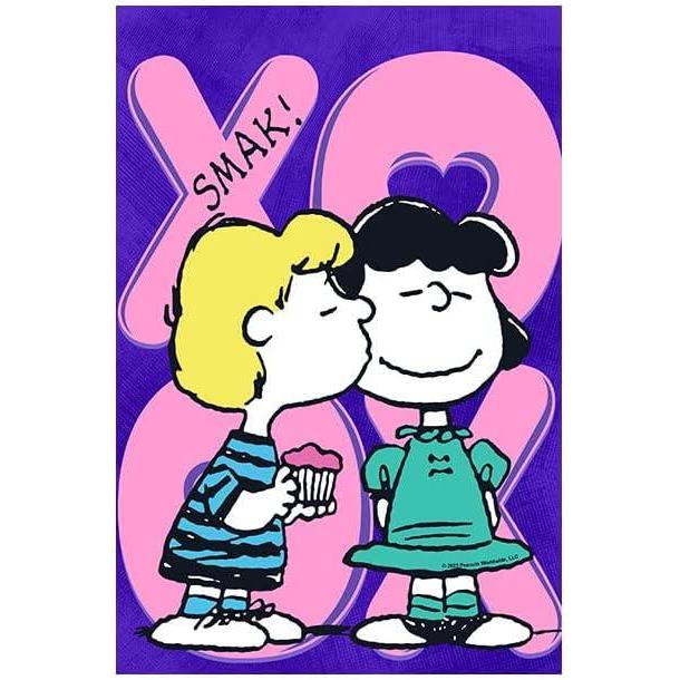 image:imageFlagologycom PEANUTS PEANUTS XO Lucy and Schroeder  Garden Flag 125 x 18 Outdoor Flag Exclusive Premium Fabric Officially Licensed PEANUTS Valentines Day