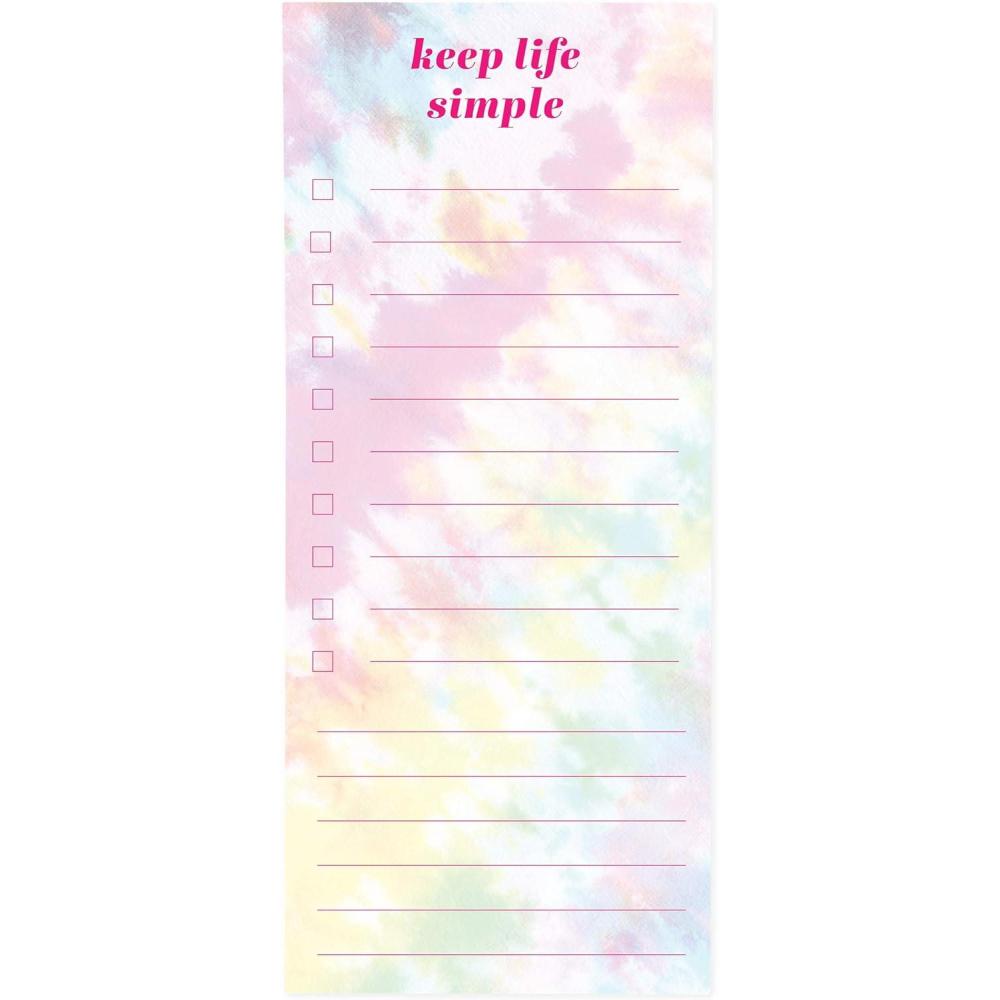image:imageGraphique Magnetic Notepad  Peanuts Gang Grocery and Shopping List  Fun Decorative ToDo List  Perfect House Warming Gifts  100 Tear off Sheets 4 x 925 x 5Tie Dye