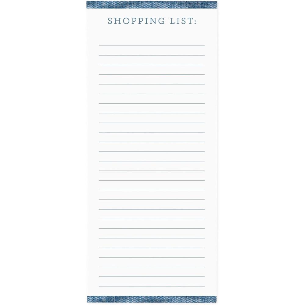 image:imageGraphique Magnetic Notepad  Peanuts Gang Grocery and Shopping List  Fun Decorative ToDo List  Perfect House Warming Gifts  100 Tear off Sheets 4 x 925 x 5Chambray