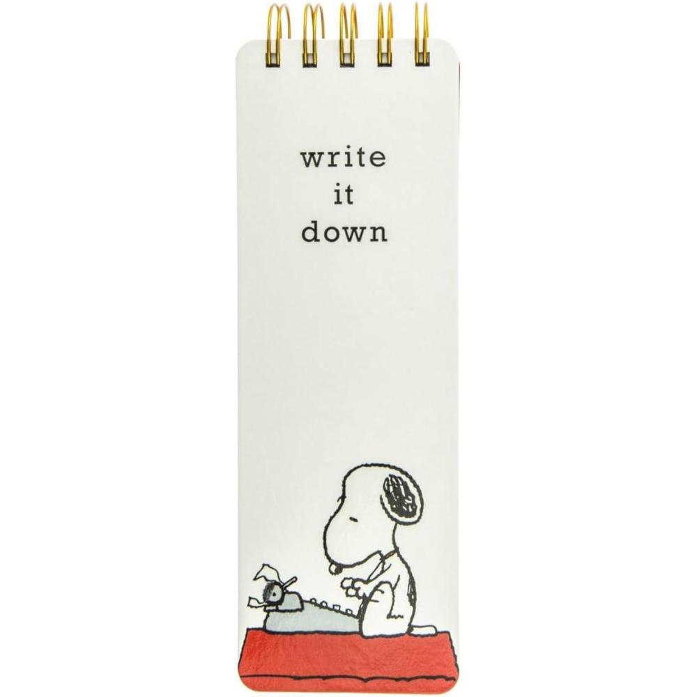 image:imageGraphique Peanuts Snoopy Typewriter Reporter Journal Charles Schulz Design amp Write it Down Title Embellished Gold Foil Portable Notebook 150 Lined Sheets w Matching Cover Designs 3 x 875