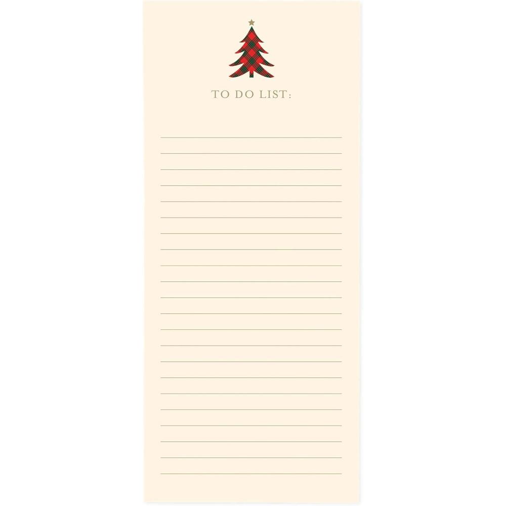 image:imageGraphique Snoopy Scarf Train Magnetic Notepad  100 TearAway Sheets  Grocery Shopping ToDo List  Writing Pad for Fridge Kitchen Office  Lined Paper  Great Gift  4 x 925Plaid Tree