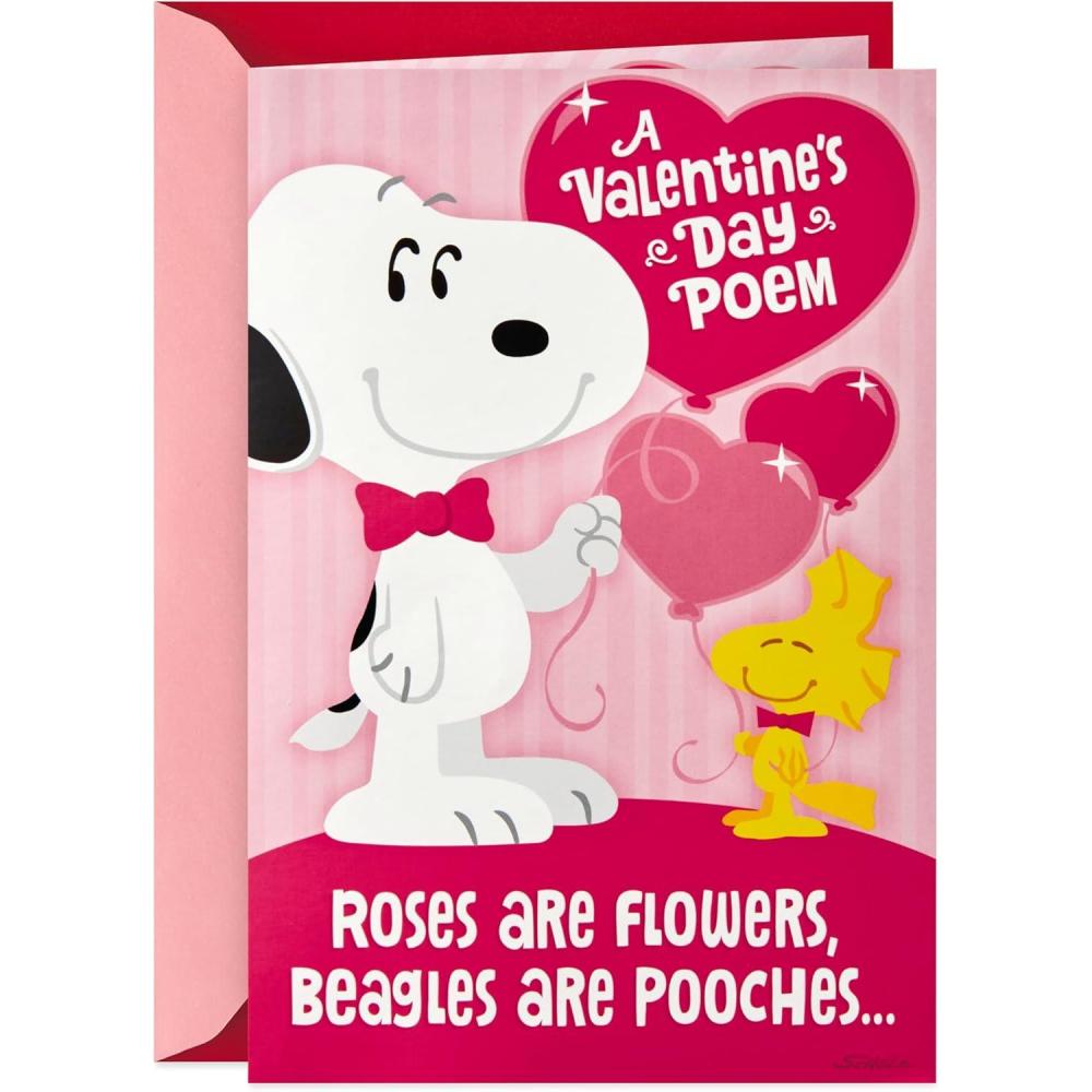 image:imageHallmark Peanuts Valentines Day Sound Card for Kids Snoopy Hug 699VCG3007Snoopy Hug