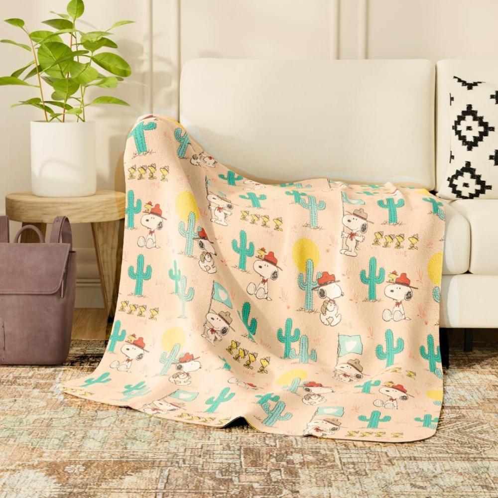 image:imagePeanuts Snoopy Cozy Throw 60 in x 70 in  Soft Cozy Plush for Couch Bed amp Travel Valentines Day Design Collectible Gift Officially Licensed Product by Franco CollectiblesPeanuts  Boy Scout