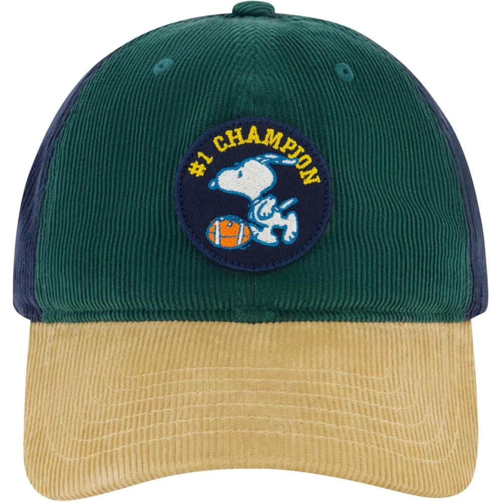 image:imagePeanuts Snoopy Dad Hat Adult Mens Cotton Baseball Cap with Curved Brim Black One Size