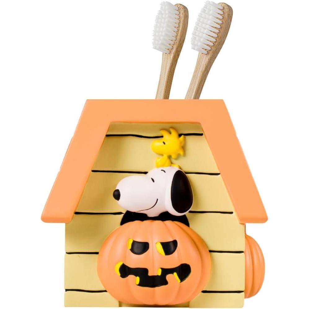 image:imagePeanuts Snoopy Toothbrush Holder  Makeup BrushesPens Tumbler Officially Licensed Product by Franco CollectiblesOrange  Peanuts Harvest