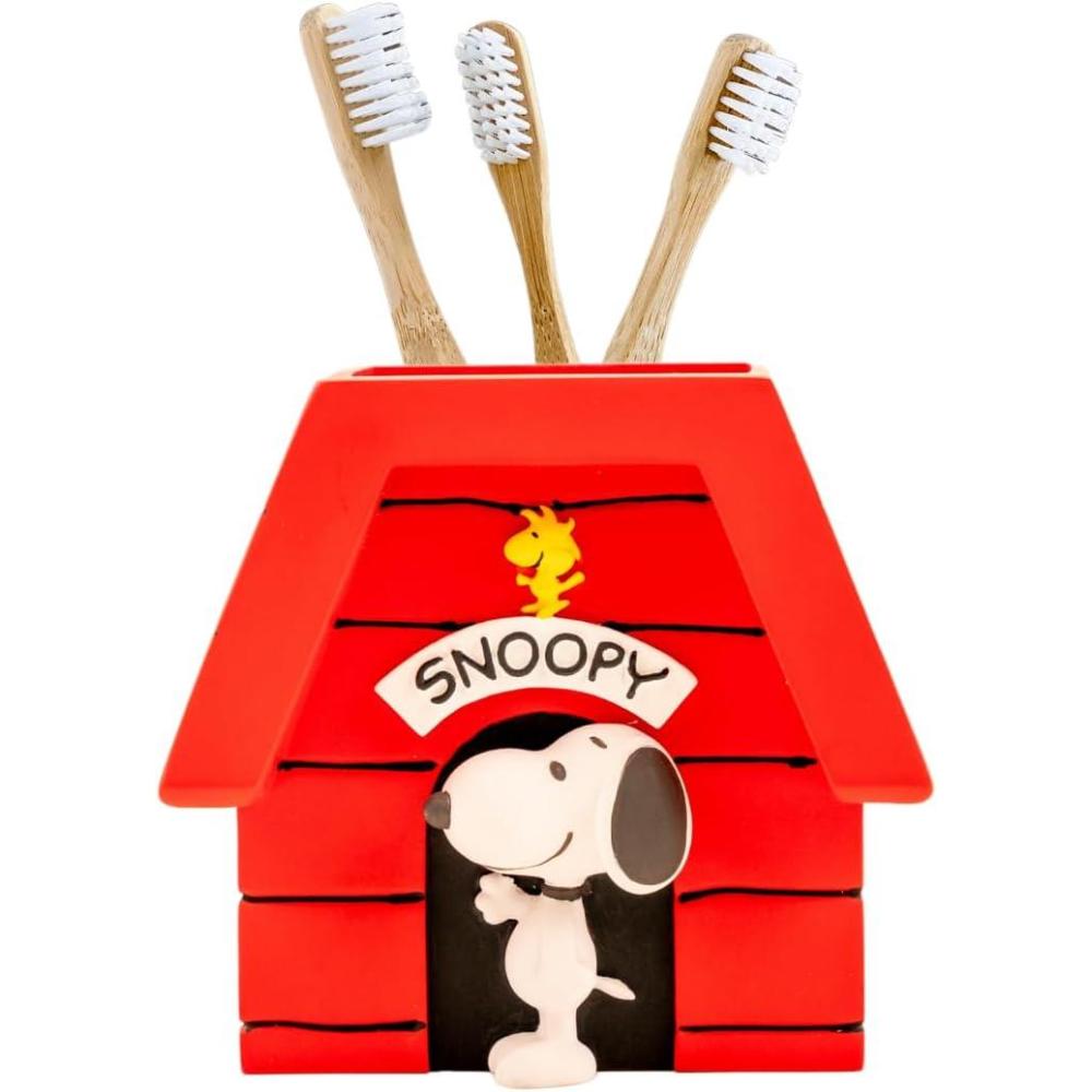 image:imagePeanuts Snoopy Toothbrush Holder  Makeup BrushesPens Tumbler Officially Licensed Product by Franco CollectiblesRed  Peanuts Snoopy Toothbrush Holder
