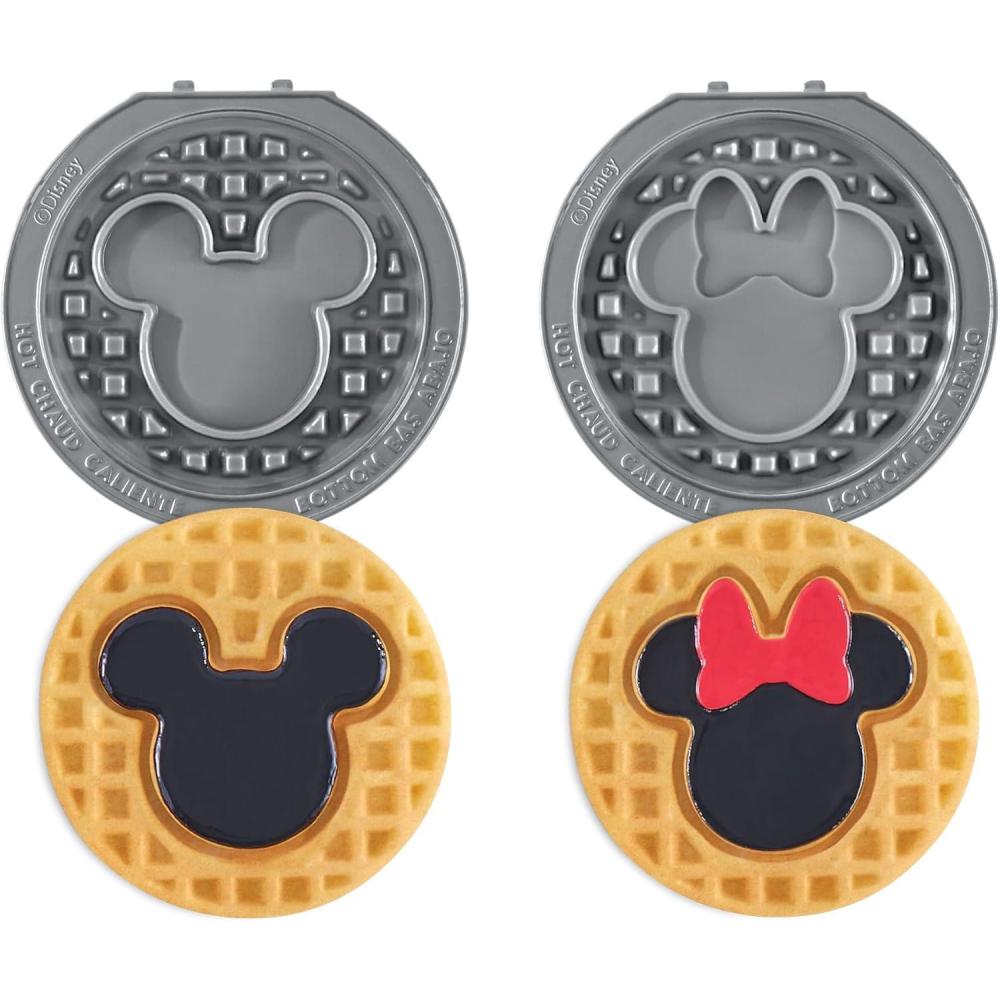 image:imagePeanuts x Dash MultiMaker Mini 2pc Plate Pack Snoopy with Heart amp Charlie Brown with HeartMickey and Minnie