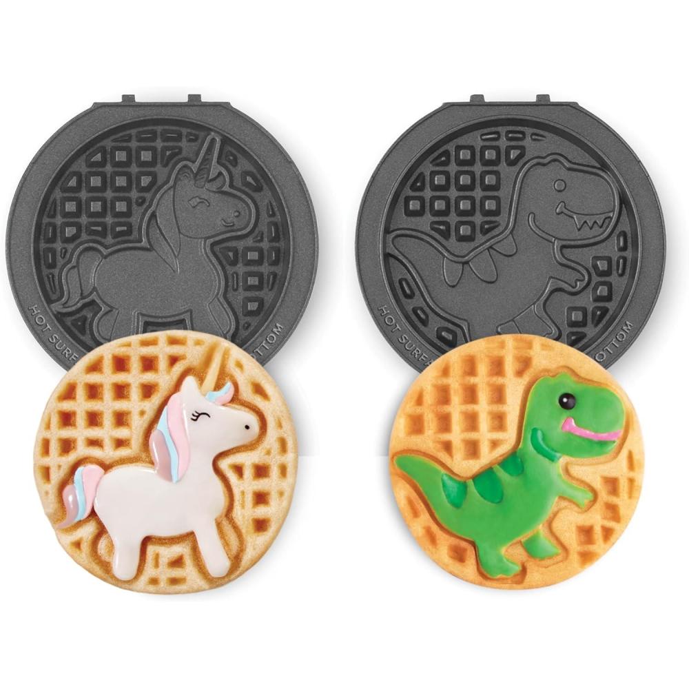 image:imagePeanuts x Dash MultiMaker Mini 2pc Plate Pack Snoopy with Heart amp Charlie Brown with HeartUnicorn  Dinosaur