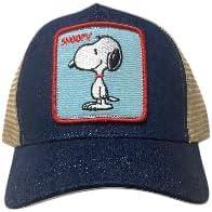 Peter Grimm Peanuts Cartoon Collection Trucker Hat – Adjustable Baseball Cap(Denim Snoopy)