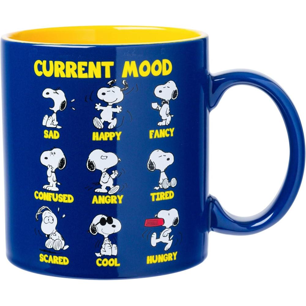 image:imageSilver Buffalo Peanuts Snoopy and Woodstock Get Cozy Ceramic Camper Mug 20 OuncesPeanuts Snoopy Moods