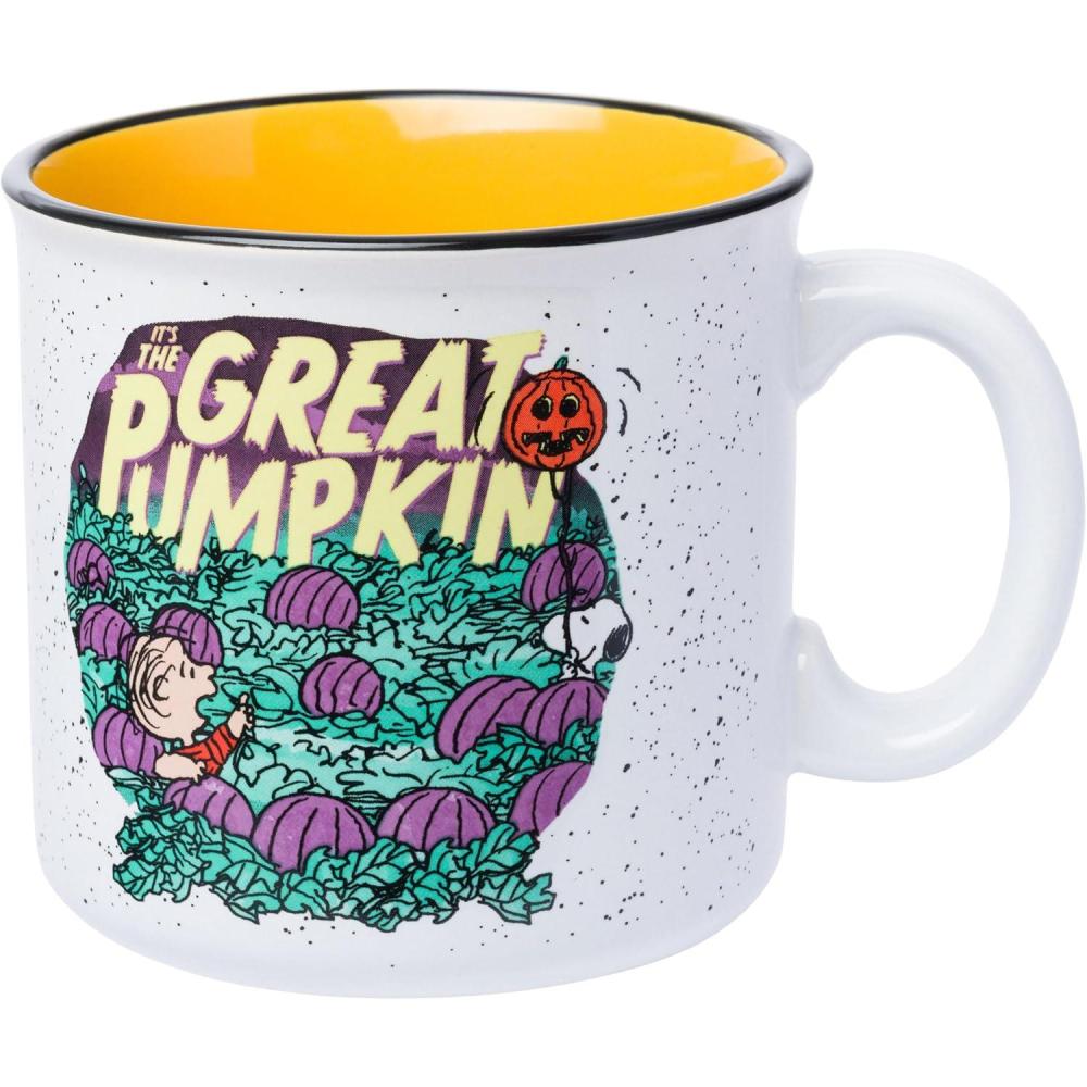 image:imageSilver Buffalo Peanuts Snoopy and Woodstock Get Cozy Ceramic Camper Mug 20 OuncesPeanuts The Great Pumpkin Camper