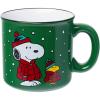 Peanuts Snoopy and Woodstock Puffer Jacket (Camper)
