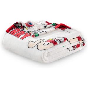 Berkshire Blanket Peanuts VelvetLoft Cute Character Snoopy Plush Throw Blanket,Peanuts Snoopy Make A Wish Spring Pink,Throw 55 in x 70 in (Official Peanuts Product)(Peanuts Christmas Snowy Scene)