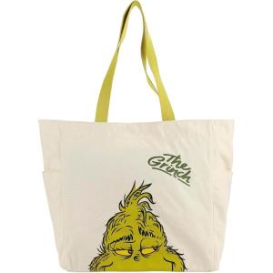 Bioworld Adult 15.5″ Canvas Tote Bag(The Grinch Canvas White)