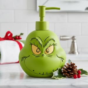 Collectibles Peanuts Snoopy Soap/Lotion/Hand Sanitizer Resin Pump Dispenser, 10.01 Ounces, (Officially Licensed Product) by Franco(Green – Grinch Pump Dispenser)