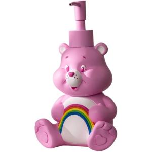 Collectibles Peanuts Snoopy Soap/Lotion/Hand Sanitizer Resin Pump Dispenser, 10.01 Ounces, (Officially Licensed Product) by Franco(Pink – Cheer Bear Pump Dispenser)