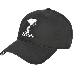 Concept One Unisex-Adult Peanuts Snoopy Dad Hat, Adult Baseball Cap with Curved Brim(Black)