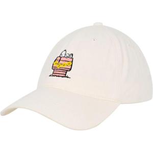 Concept One Unisex-Adult Peanuts Snoopy Dad Hat, Adult Baseball Cap with Curved Brim(Khaki)