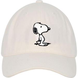 Concept One Unisex-Adult Peanuts Snoopy Dad Hat, Adult Baseball Cap with Curved Brim(Tan)