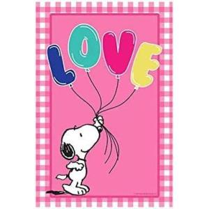 Flagology, PEANUTS Love Balloons Snoopy Garden Flag 12.5″ x 18″, Officially Licensed PEANUTS, Outdoor Valentine’s Day Decor