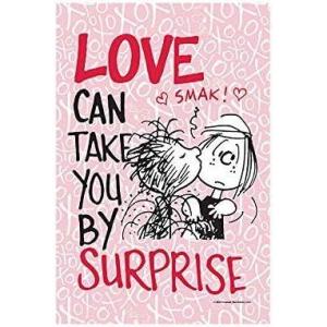 Flagology.com, PEANUTS, PEANUTS Love Can Take You By Surprise – Garden Flag 12.5″ x 18″, Officially Licensed PEANUTS, Valentine’s Day