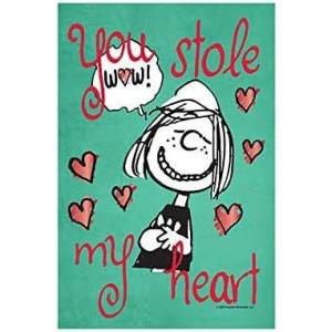 Flagology.com, PEANUTS®, PEANUTS® Peppermint Patty Stole My Heart – Garden Flag 12.5″ x 18″, Officially Licensed PEANUTS®, Valentine’s Day