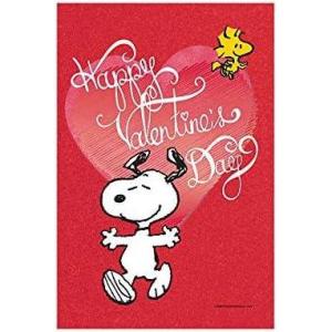 Flagology.com, Peanuts® Happy Valentine’s Day Snoopy – House Flag 28″ x 40″, Officially Licensed Peanuts®, Valentine’s Day