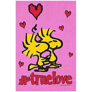 Flagology.com, Peanuts®, Peanuts® #Truelove Woodstock – House Flag 28″ x 40″, Officially Licensed Peanuts®, Valentine’s Day