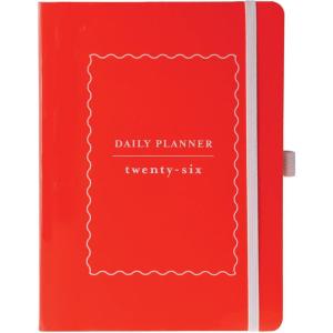 Graphique 2026 Apollo Business Planner | 18 Month Organizer, July 2025 – Dec. 2026 | Weekly & Monthly Spreads | To-Do List & Note Pages | Pen Loop | Vegan Leather | Sage Peanuts Typewriter | 6” x 8”(Glossy Orange)