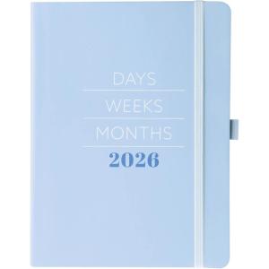 Graphique 2026 Apollo Business Planner | 18 Month Organizer, July 2025 – Dec. 2026 | Weekly & Monthly Spreads | To-Do List & Note Pages | Pen Loop | Vegan Leather | Sage Peanuts Typewriter | 6” x 8”(Blue Days  Weeks  Months)
