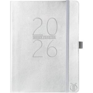 Graphique 2026 Apollo Business Planner | 18 Month Organizer, July 2025 – Dec. 2026 | Weekly & Monthly Spreads | To-Do List & Note Pages | Pen Loop | Vegan Leather | Sage Peanuts Typewriter | 6” x 8”(Silver)
