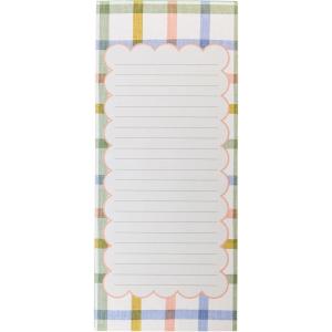 Graphique Magnetic Notepad – Peanuts Gang Grocery and Shopping List – Fun Decorative To-Do List – Perfect House Warming Gifts – 100 Tear off Sheets (4″ x 9.25″ x .5″)(Plaid)