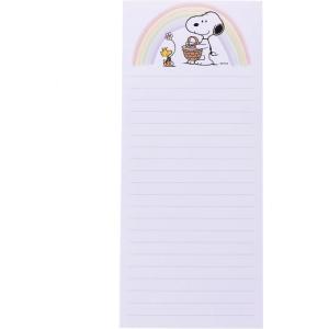 Graphique Magnetic Notepad – Peanuts Gang Grocery and Shopping List – Fun Decorative To-Do List – Perfect House Warming Gifts – 100 Tear off Sheets (4″ x 9.25″ x .5″)(Snoopy with Rainbow)