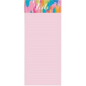 Graphique Magnetic Notepad – Peanuts Gang Grocery and Shopping List – Fun Decorative To-Do List – Perfect House Warming Gifts – 100 Tear off Sheets (4″ x 9.25″ x .5″)(Brush Strokes)