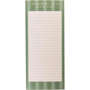 Graphique Magnetic Notepad – Peanuts Gang Grocery and Shopping List – Fun Decorative To-Do List – Perfect House Warming Gifts – 100 Tear off Sheets (4″ x 9.25″ x .5″)(Cottage Stripe)