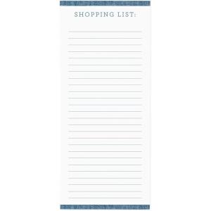Graphique Magnetic Notepad – Peanuts Gang Grocery and Shopping List – Fun Decorative To-Do List – Perfect House Warming Gifts – 100 Tear off Sheets (4″ x 9.25″ x .5″)(Chambray)