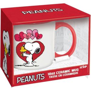 ICUP Peanuts XOXO 18oz Ceramic Mug – Officially Licensed Peanuts Merchandise & Collectibles