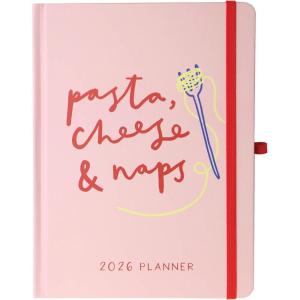 July 2025 – Dec. 2026 Planner by Graphique, Weekly and Monthly Planner, 18 Months Calendar, Hardcover, Peanuts Pink Floatie, 6” x 8”(Pasta)