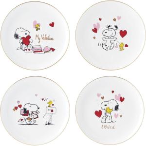 Lenox 846712 Snoopys Love Figurine by Lenox(Accent Plates  Set of 4)