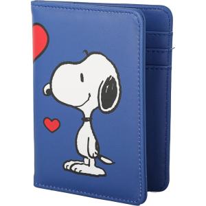 Peanuts Snoopy Passport Cover Official License, Cute Passport Holder, Snoopy Gifts(Blue)