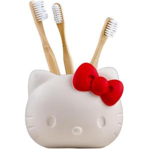 Peanuts Snoopy Toothbrush Holder – Makeup Brushes/Pens Tumbler, (Officially Licensed Product) by Franco Collectibles(Red – Hello Kitty Toothbrush Holder)