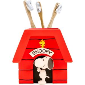 Peanuts Snoopy Toothbrush Holder – Makeup Brushes/Pens Tumbler, (Officially Licensed Product) by Franco Collectibles(Red – Peanuts Snoopy Toothbrush Holder)