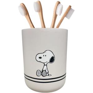 Peanuts Snoopy Toothbrush Holder – Makeup Brushes/Pens Tumbler, (Officially Licensed Product) by Franco Collectibles(White – Peanuts Snoopy)