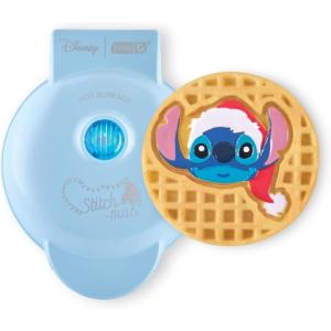 Peanuts x Dash Mini Waffle Maker(Blue Stitch in Santa Hat)